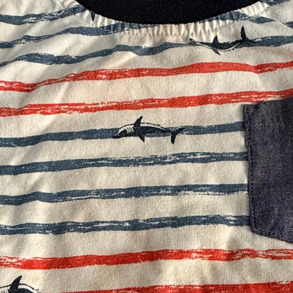 Kids' Striped and Pirate T-Shirt Set with Shorts size 2T